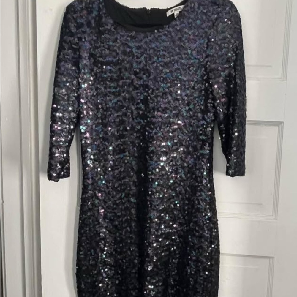 Sequin Black Dress